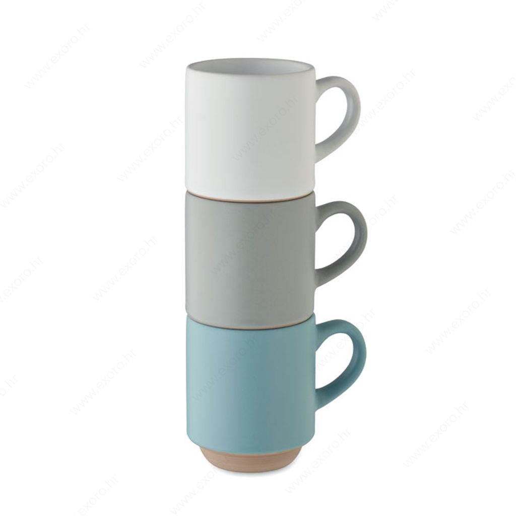 MO2493-06 Šalica CERACK keramička, 170ml, bijela