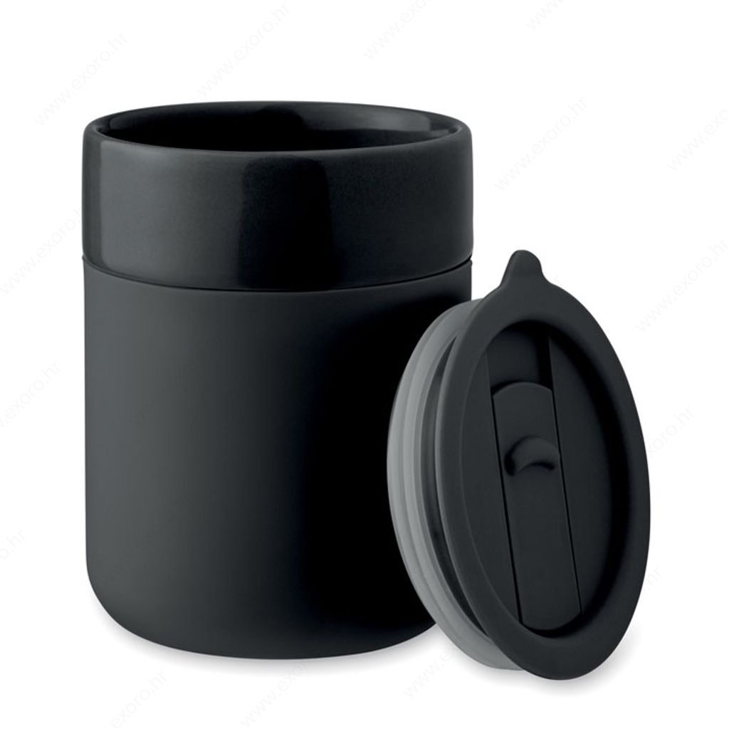 MO2528-03 Šalica QERAM silikonska, 300ml, crna