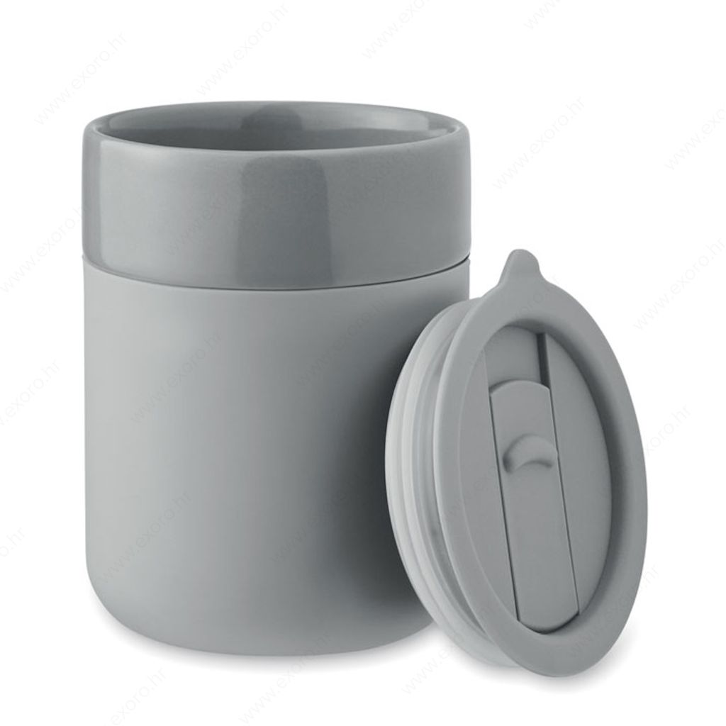 MO2528-07 Šalica QERAM silikonska, 300ml, siva