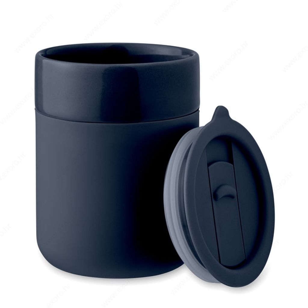 MO2528-85 Šalica QERAM silikonska, 300ml, tamno plava