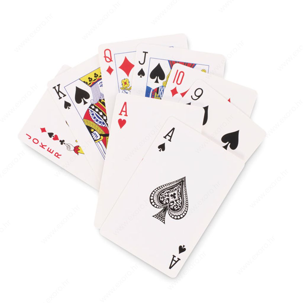 MO2532-22 Set karata za poker u kutiji PLAYCARD prozirna