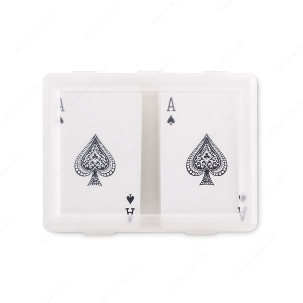 MO2532-22 Set karata za poker u kutiji PLAYCARD prozirna