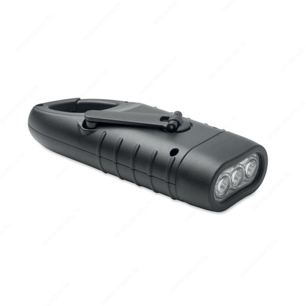 MO2540-03 Svjetiljka SLUZ 3 led dinamo/solarna crna