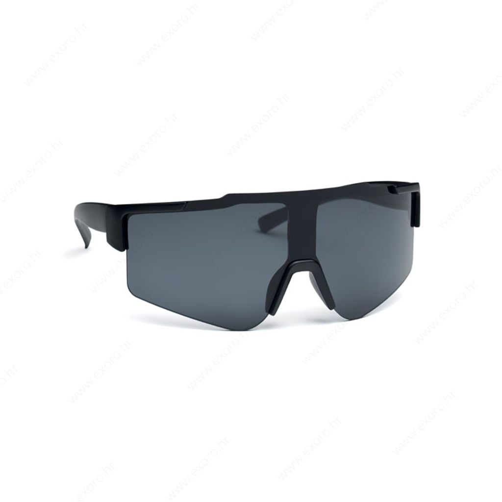 MO2544-03 Sunčane naočale SHINE sportske sa zrcalnim staklima, crne