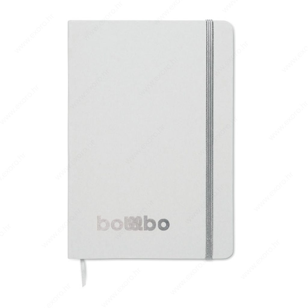 MO2578-14 Notes A5 ROUTE WHITE, srebrni