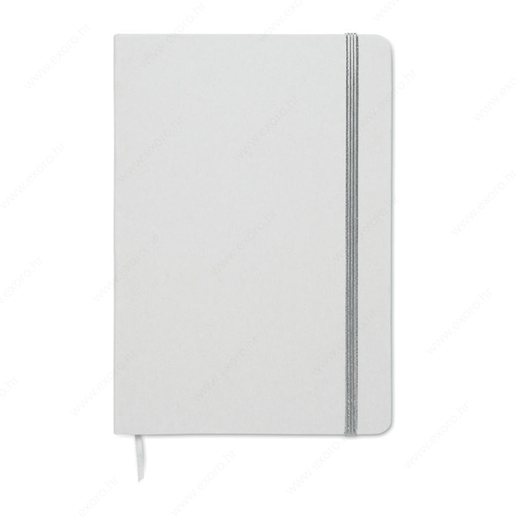 MO2578-14 Notes A5 ROUTE WHITE, srebrni