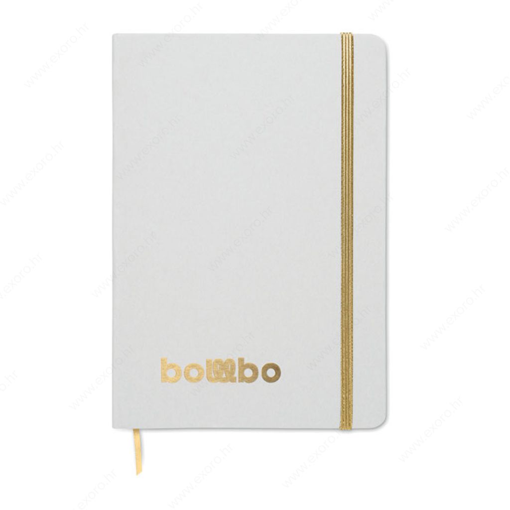 MO2578-98 Notes A5 ROUTE WHITE, zlatni