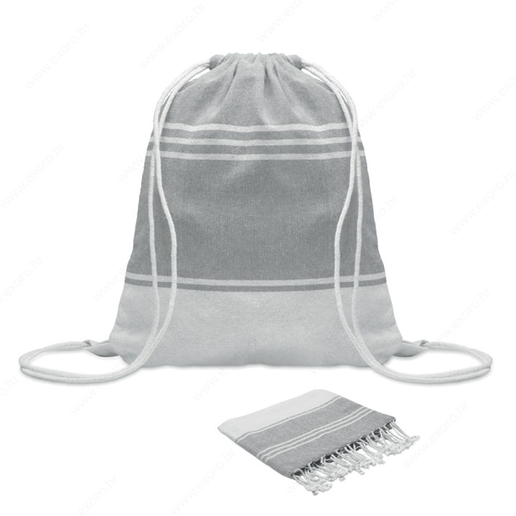 MO2584-07 Ručnik i torba HAMMA set siva