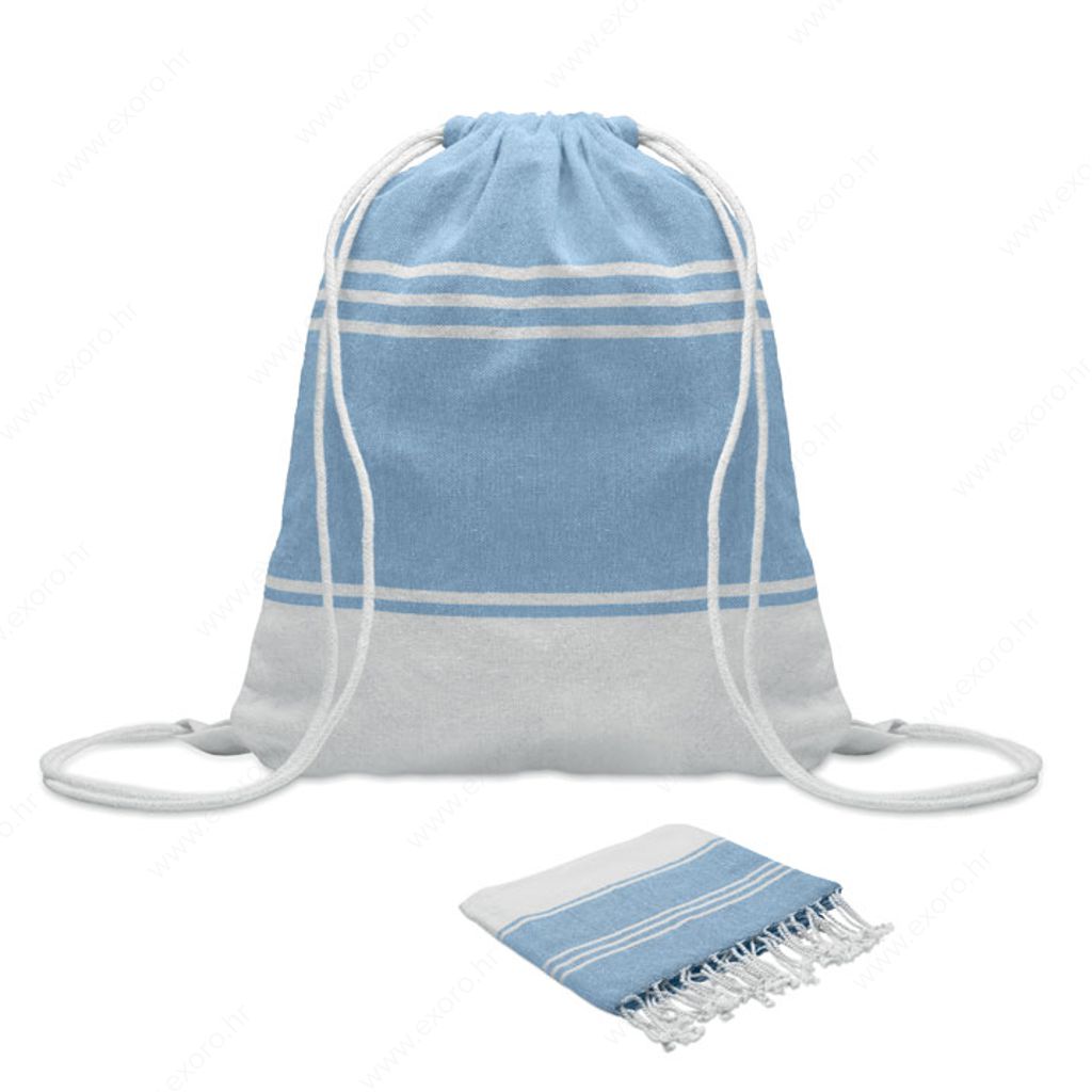 MO2584-12 Ručnik i torba HAMMA set tirkizna