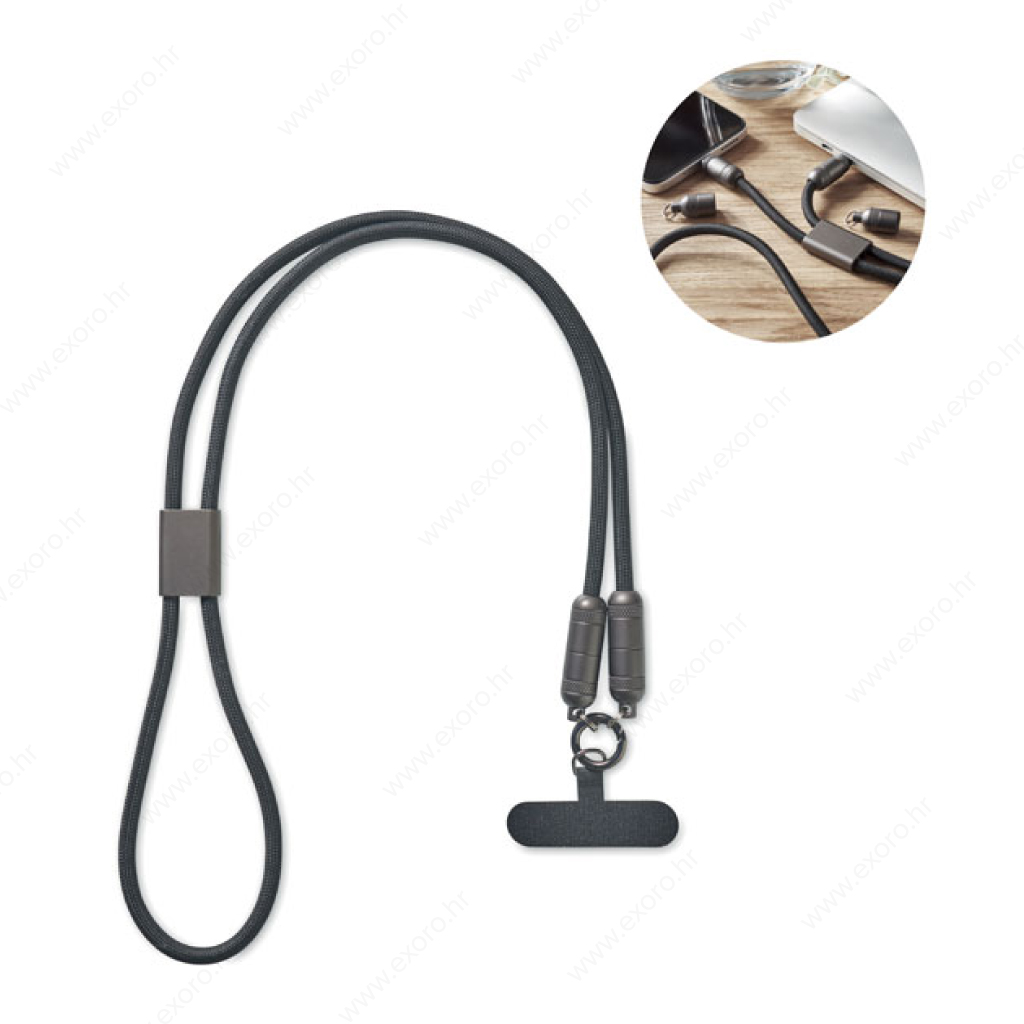MO2585-03 Kabel za punjenje SHAKA tip-C, crni