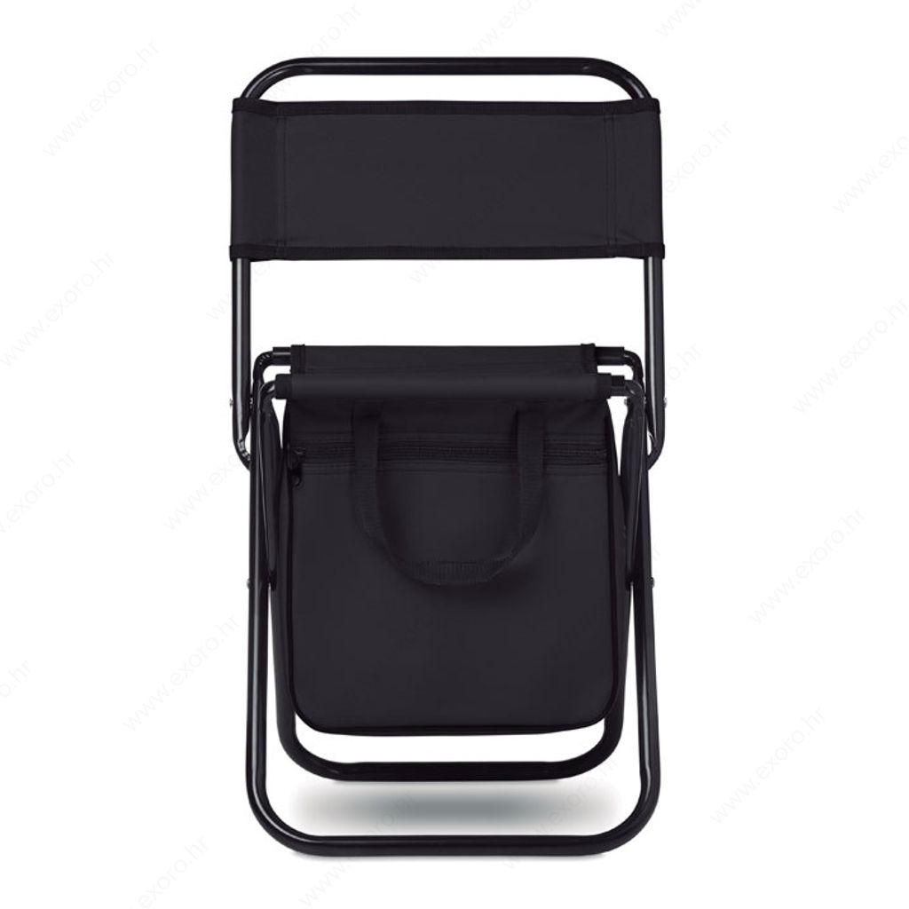MO6112-03 Stolica za plažu SIT & DRINK s hladnjakom, crna