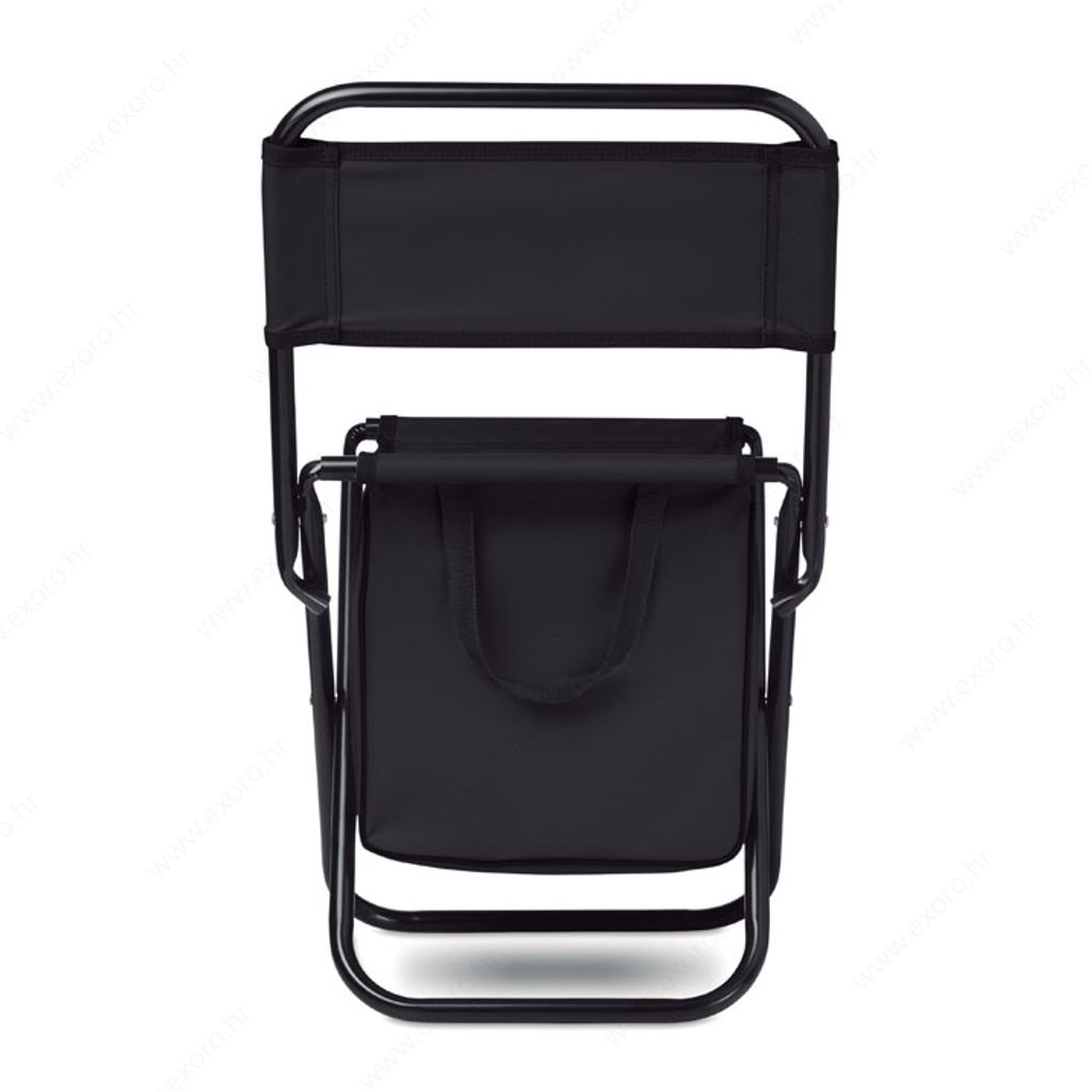 MO6112-03 Stolica za plažu SIT & DRINK s hladnjakom, crna