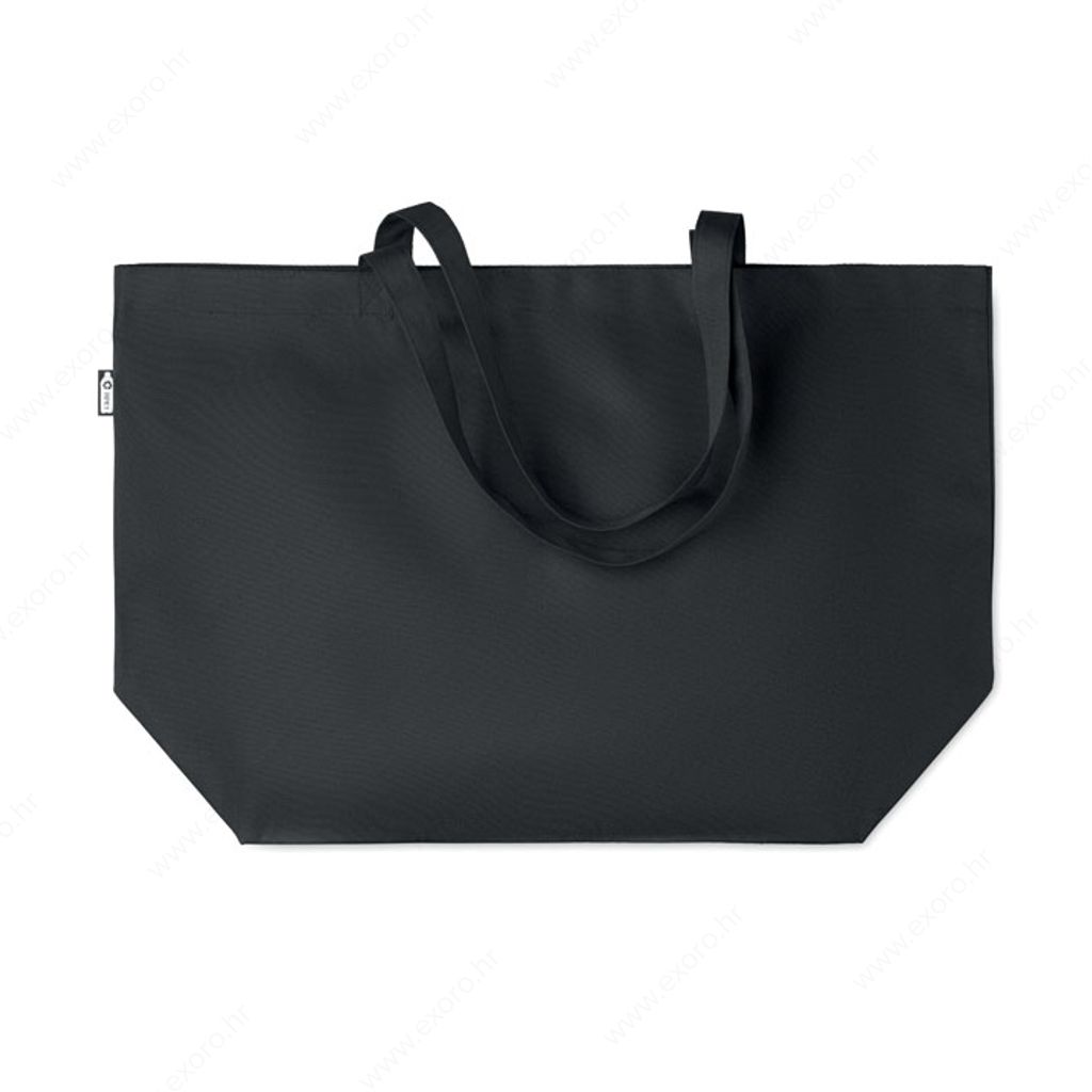 MO6134-03 Torba shopping FAMA duge ručke, reciklirana plastika, crna