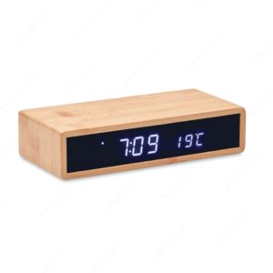 MO6139-40 Punjač bežični MORO + led zaslon, 5W, drveni