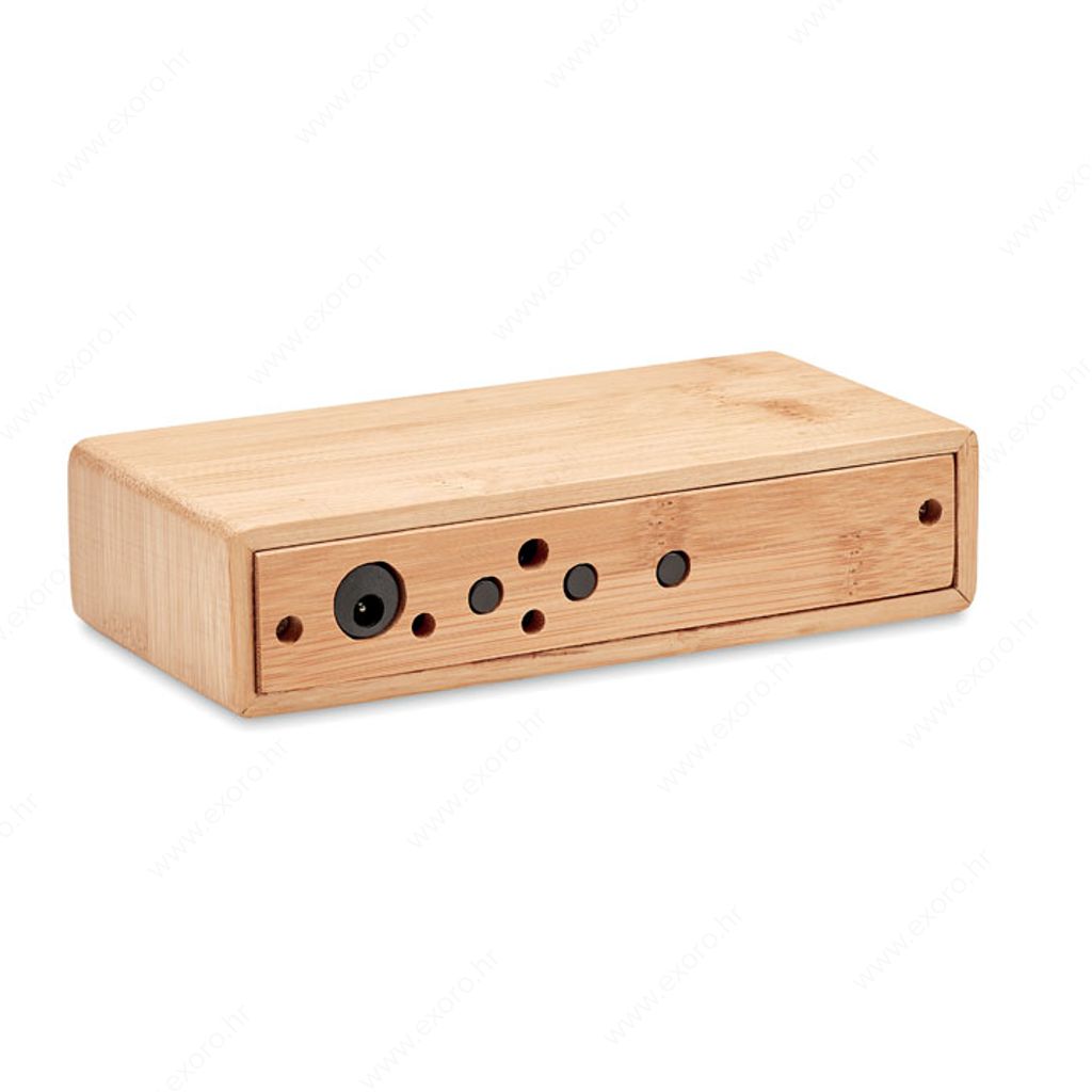 MO6139-40 Punjač bežični MORO + led zaslon, 5W, drveni