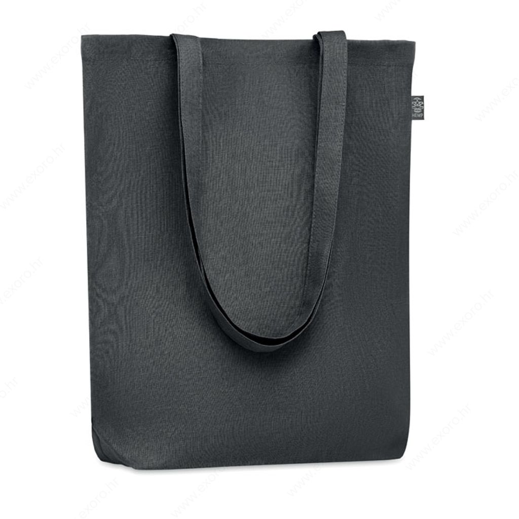 MO6162-03 Torba shopping NAIMA TOTE hemp sa dugim ručkama, 200g., crna