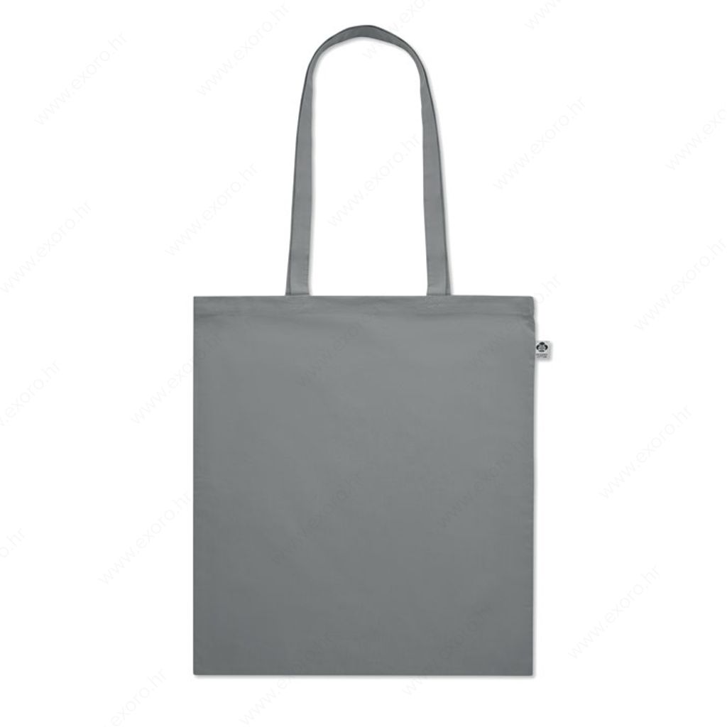 MO6189-07 Torba shopping ZIMDE COLOUR duge ručke, 140gr. , 100% pamuk, siva