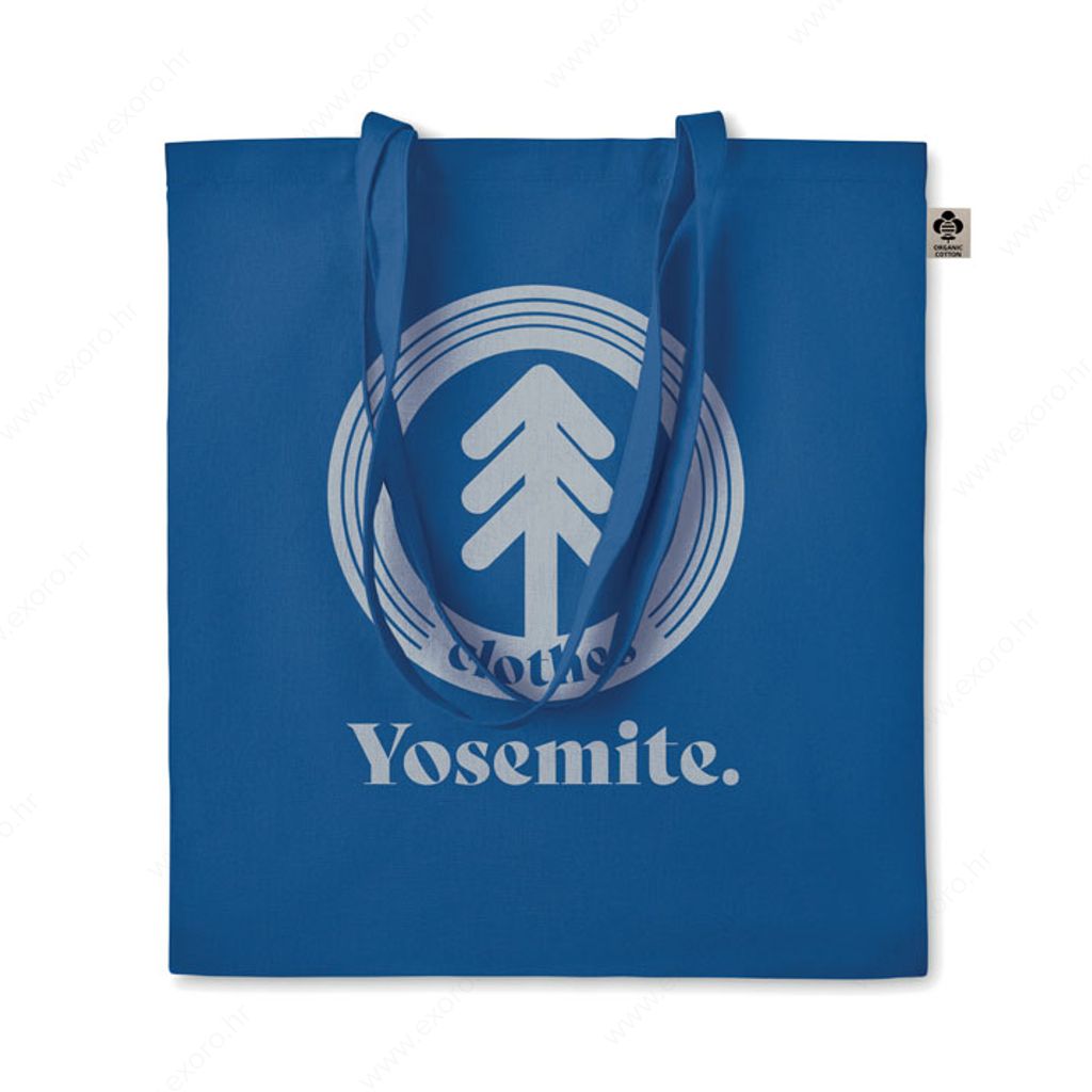 MO6189-37 Torba shopping ZIMDE COLOUR duge ručke, 140gr. , 100% pamuk, royal plava