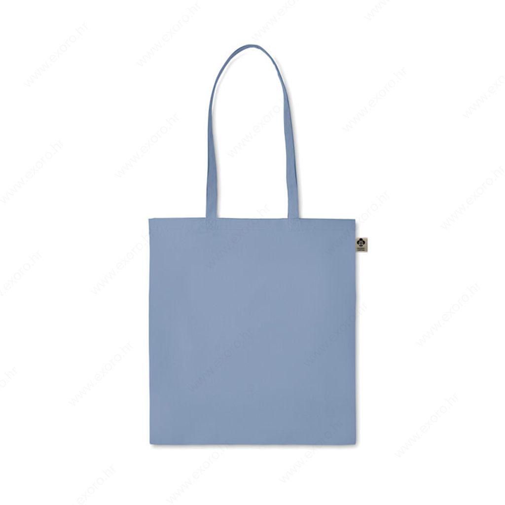 MO6189-66 Torba shopping ZIMDE COLOUR duge ručke, 140gr. , 100% pamuk, svijetlo plava