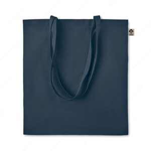 Torba shopping ZIMDE COLOUR pamuk, 140g, plava (french navy)