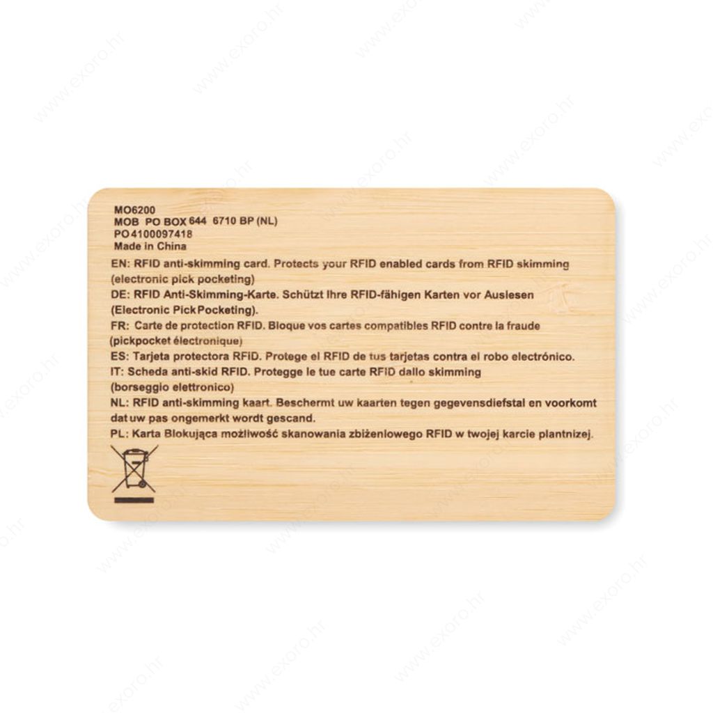 MO6200-40 Kartica protiv krađe CUSTOS+ drvena