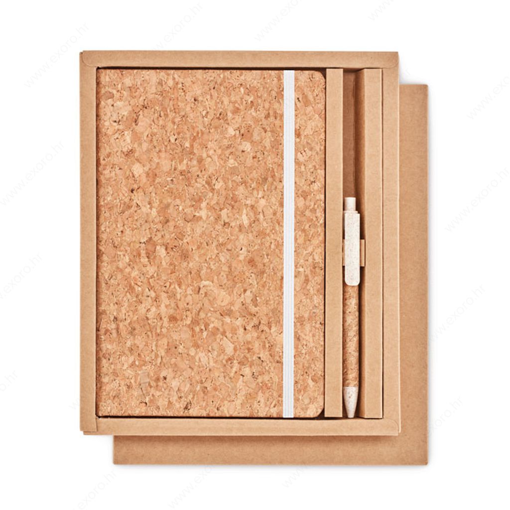 MO6202-13 Notes A5SUBER SET + olovka, natur/pluto