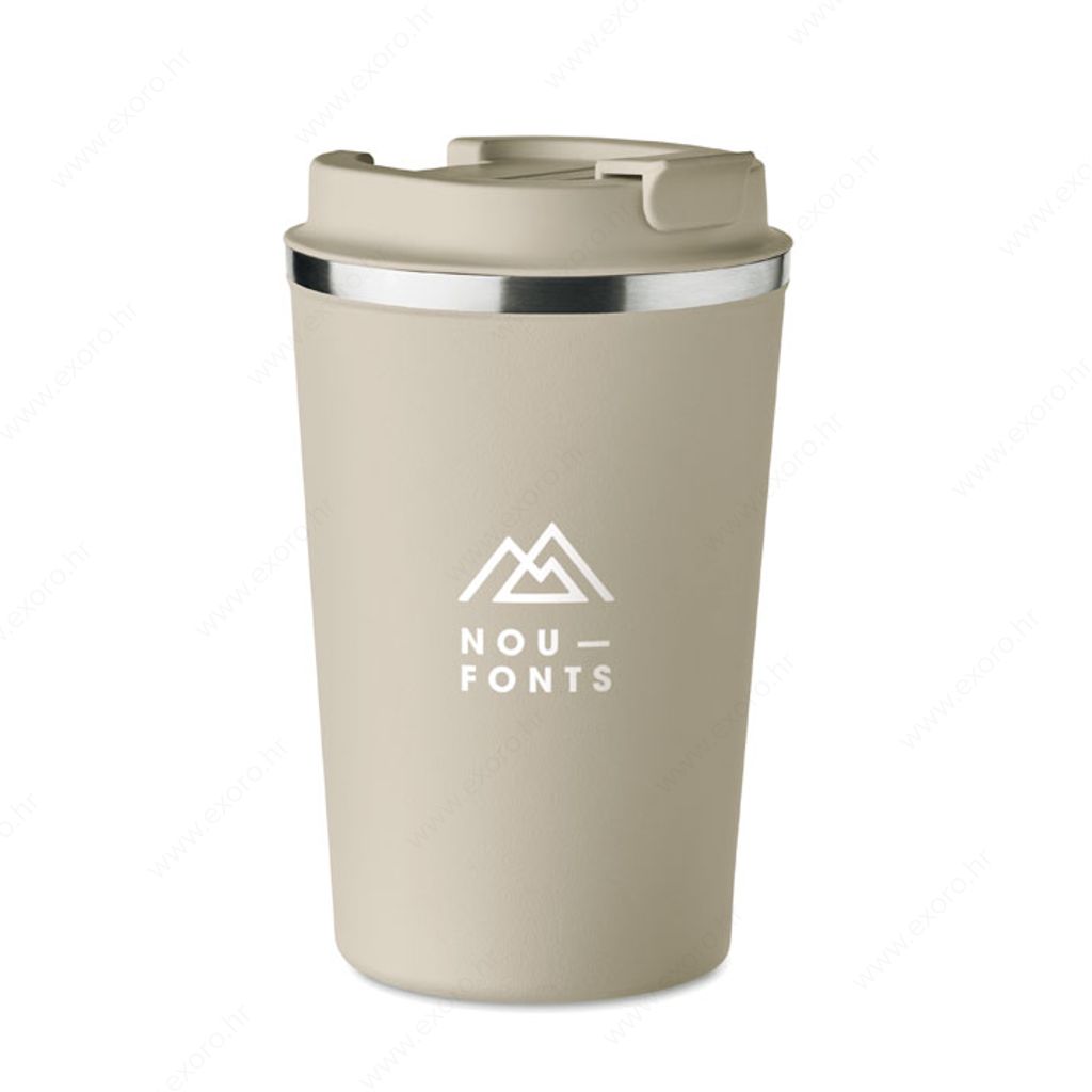 MO6276-13 Čaša BRACE termo, metalna, 350ml, natur