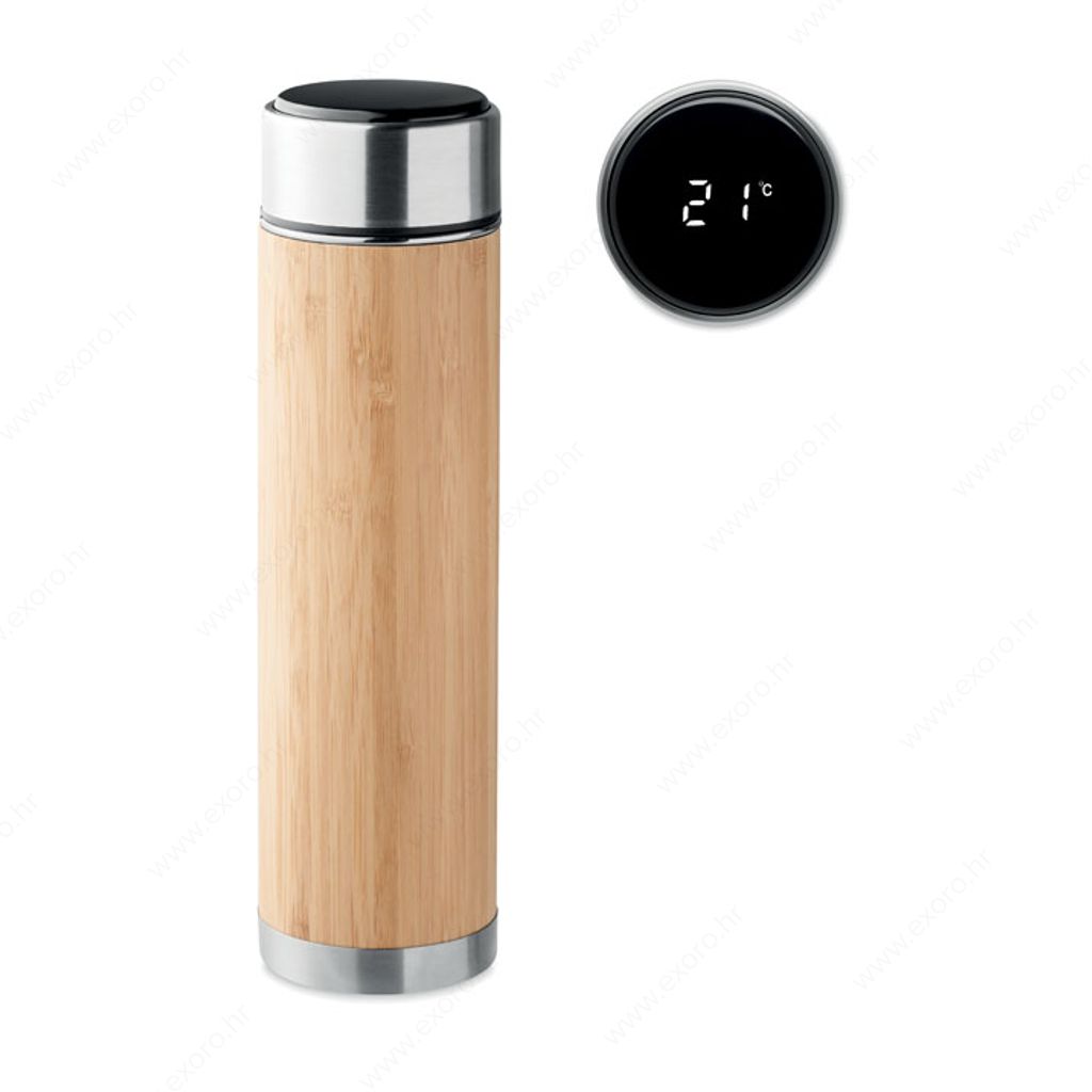 MO6327-40 Boca PANAY termo + termometar, 500ml, prozirna