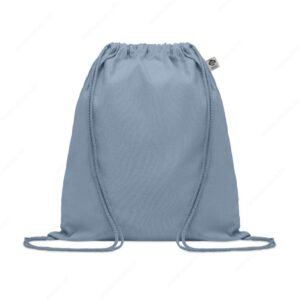 Ruksak s vezicom YUKI COLOUR pamuk, 140g, plava (baby blue)