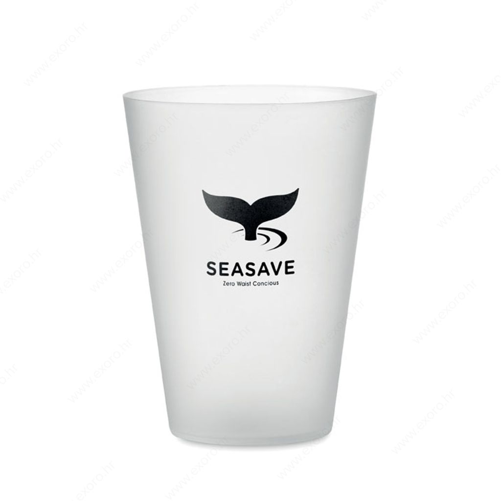 MO6375-26 Čaša FESTA plastična, 300ml, prozirno bijela