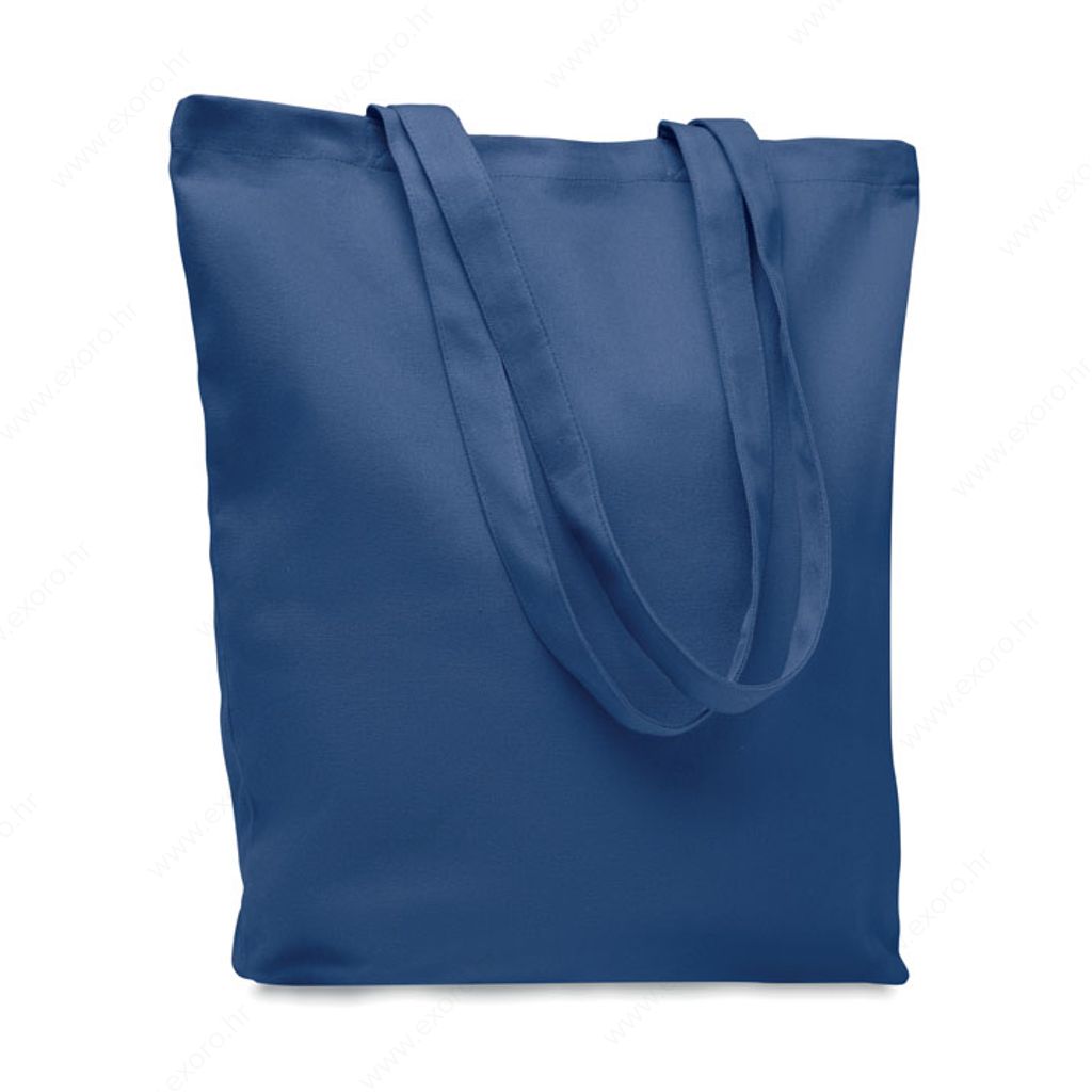 MO6442-04 Torba shopping RASSA COLOURED 38x42x9cm 270g. pamučna, duga ručka, plava