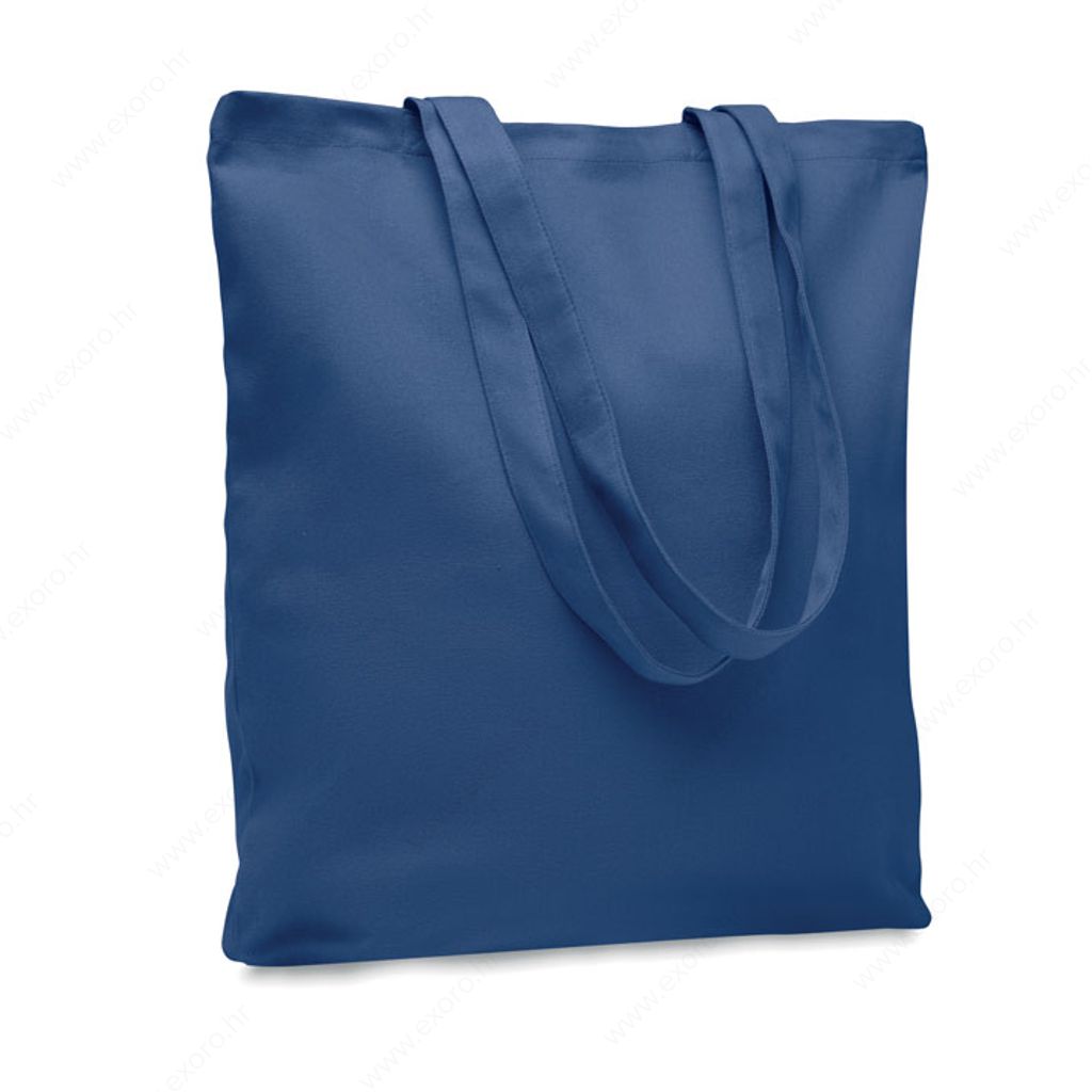 MO6442-04 Torba shopping RASSA COLOURED 38x42x9cm 270g. pamučna, duga ručka, plava