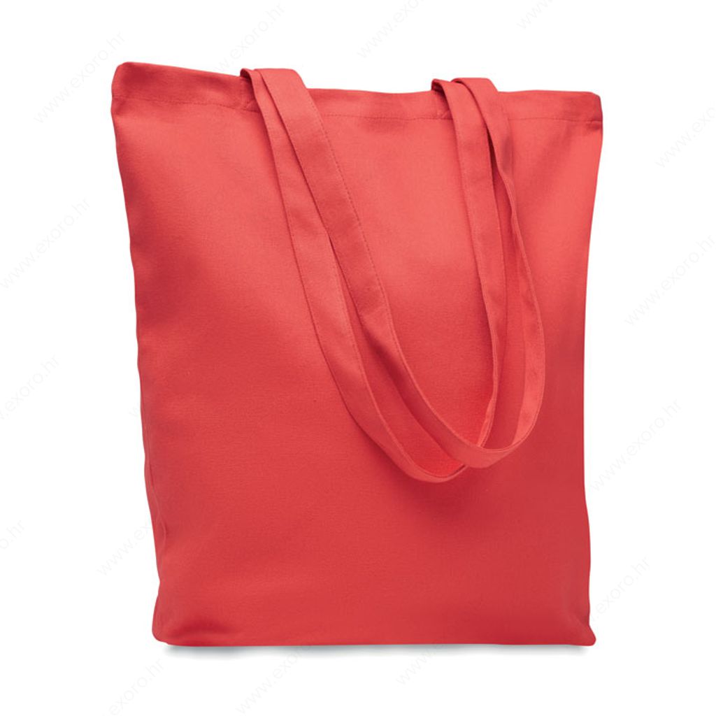 MO6442-05 Torba shopping RASSA COLOURED 38x42x9cm 270g. pamučna, duga ručka, crvena