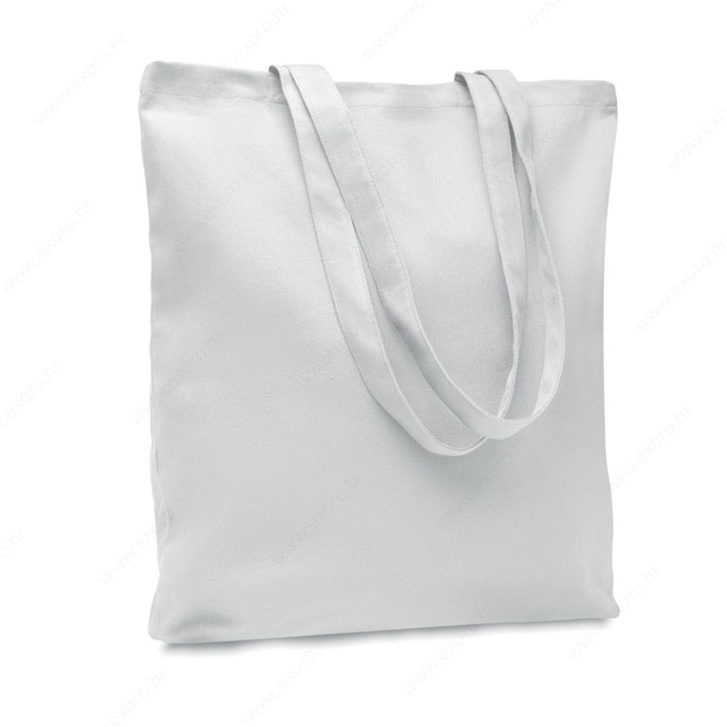 MO6442-06 Torba shopping RASSA COLOURED 38x42x9cm 270g. pamučna, duga ručka, bijela