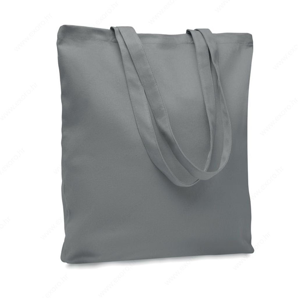 MO6442-07 Torba shopping RASSA COLOURED 38x42x9cm 270g. pamučna, duga ručka, siva