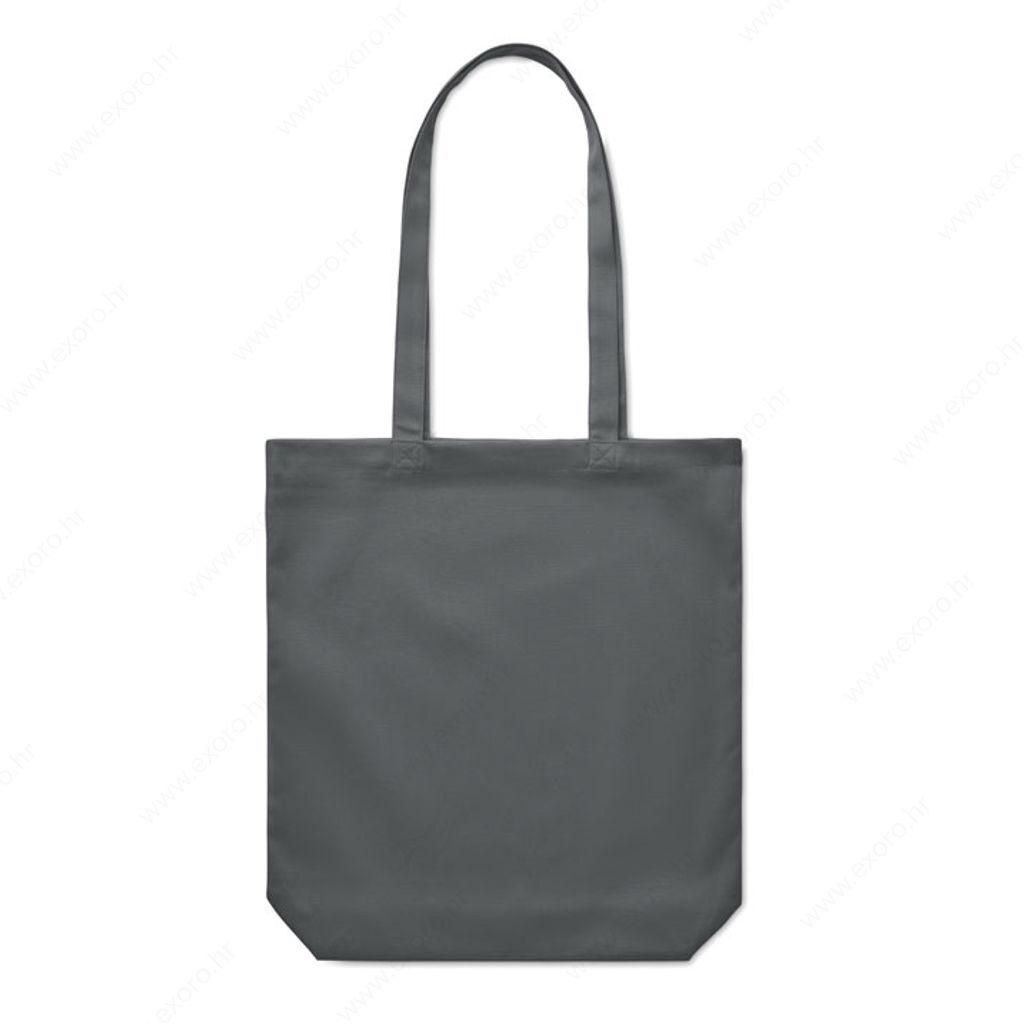 MO6442-15 Torba shopping RASSA COLOURED 38x42x9cm 270g. pamučna, duga ručka, tamno siva