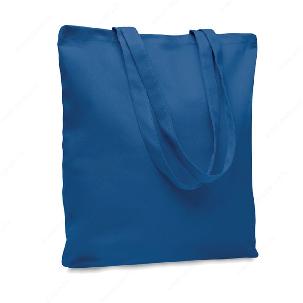MO6442-37 Torba shopping RASSA COLOURED 38x42x9cm 270g. pamučna, duga ručka, royal plava