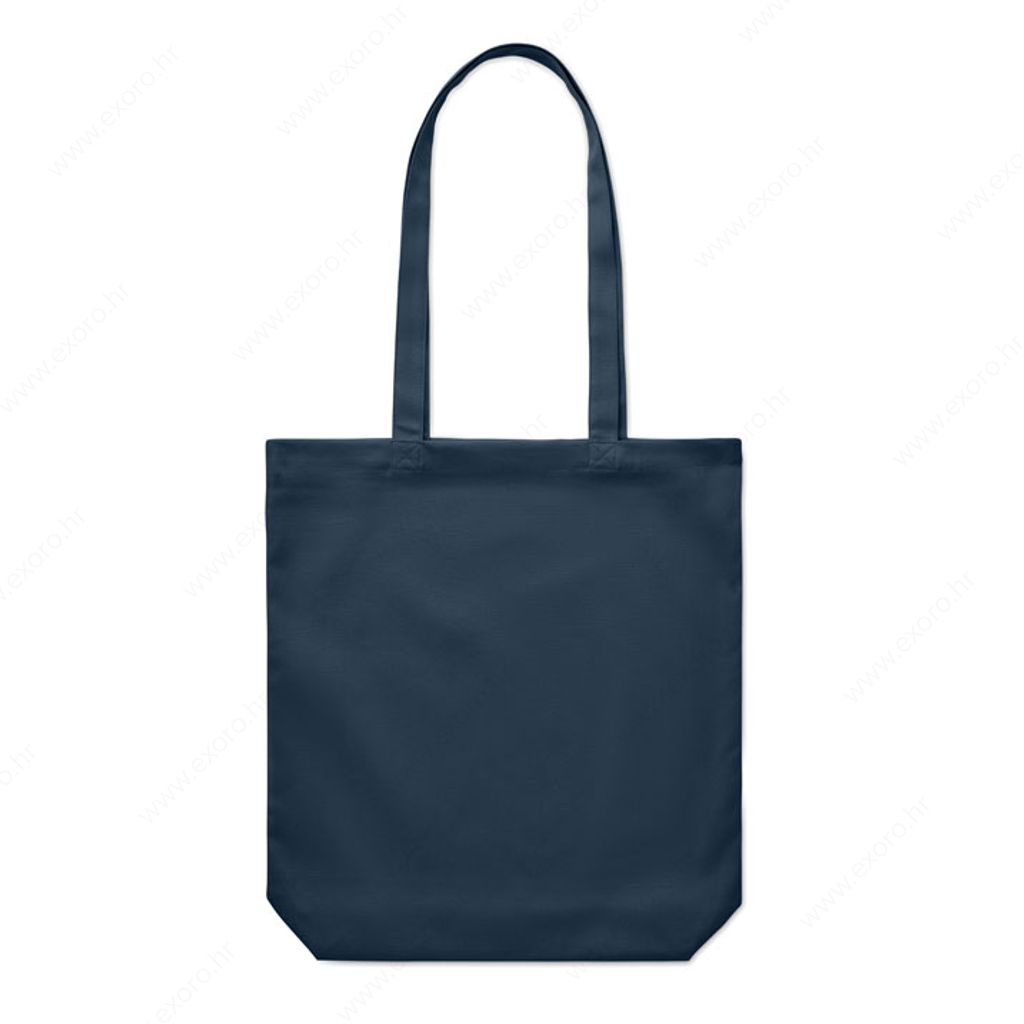 MO6442-85 Torba shopping RASSA COLOURED 38x42x9cm 270g. pamučna, duga ručka, tamno plava