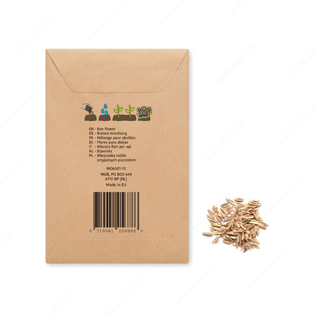 MO6501-13 Sjemenke pčelinji cvijet SEEDLOPEBEE u craft omotnici