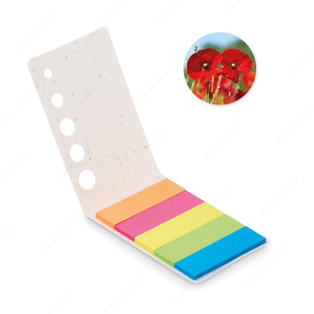 MO6511-06 Zastavice Post-it  MEMO SEED, bijele