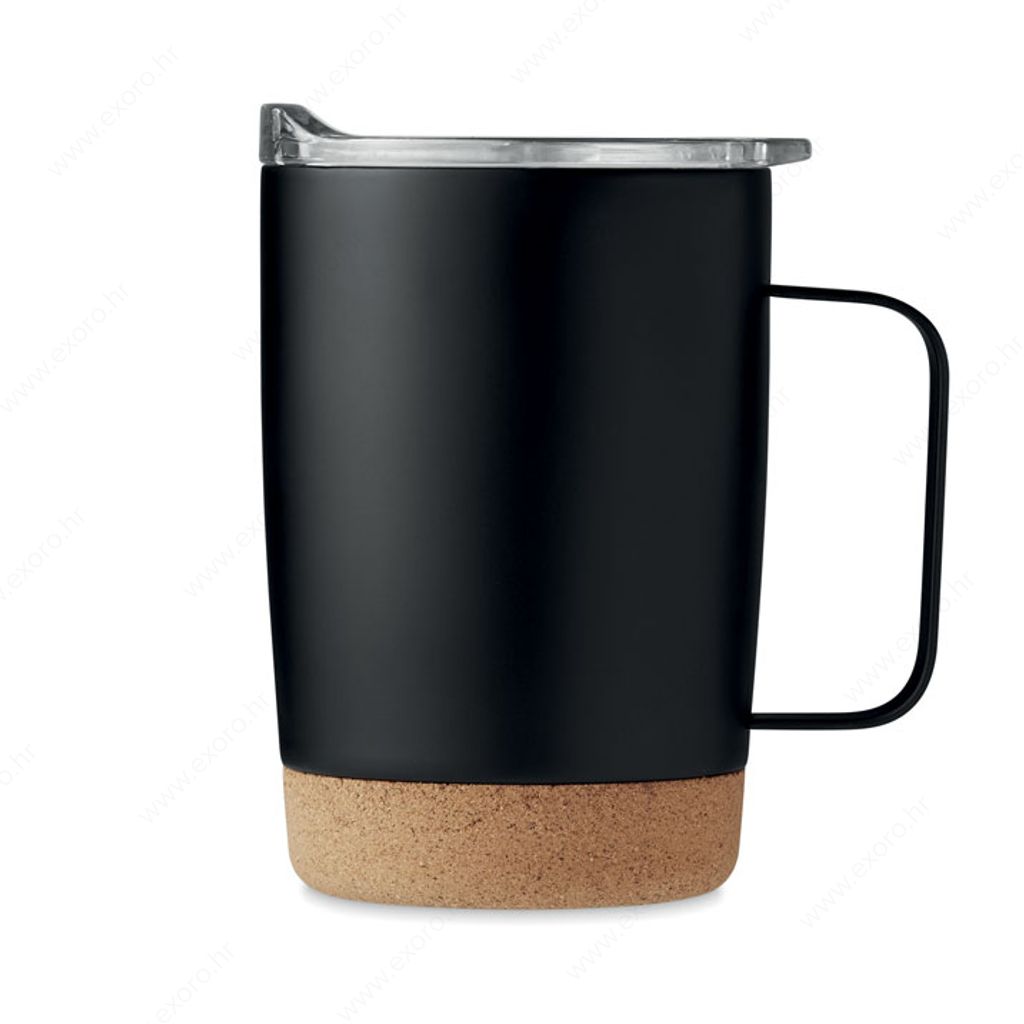 MO6533-03 Šalica RUBY termo, metalna, 300ml, crna