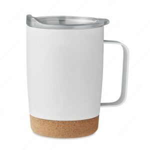 Šalica termo RUBY metalna, 300ml, bijela