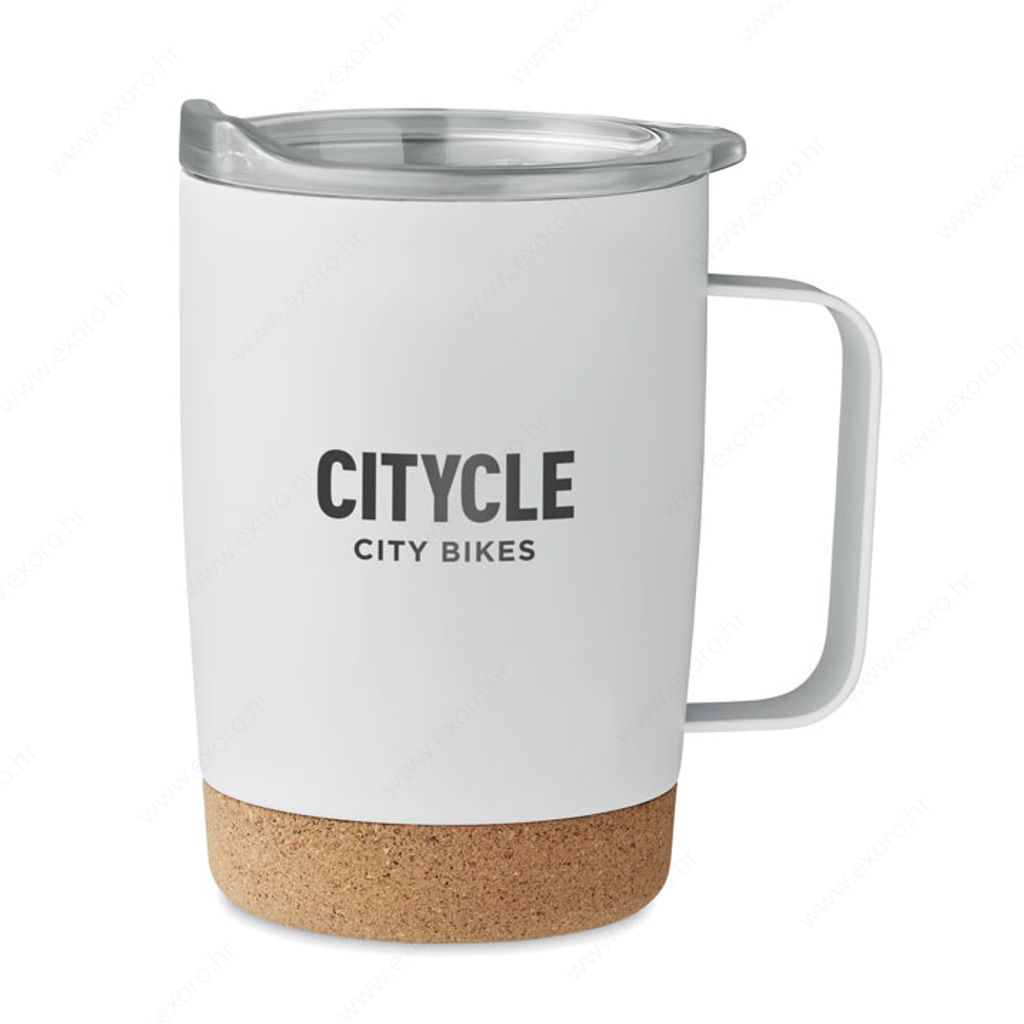 MO6533-06 Šalica RUBY termo, metalna, 300ml, bijela