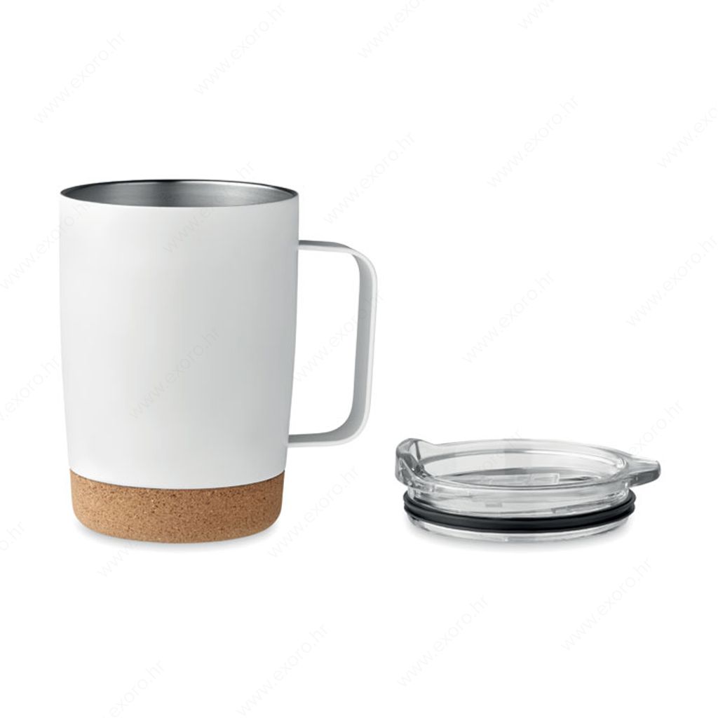 MO6533-06 Šalica RUBY termo, metalna, 300ml, bijela