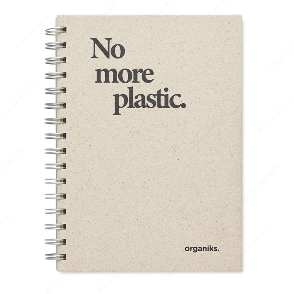 MO6541-13 Notes A5 GRASS BOOK spiralni, bež