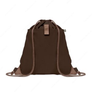 Ruksak s vezicom PANDA BAG pamuk, 220g, smeđi (chocolate)