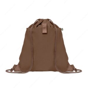 Ruksak s vezicom PANDA BAG pamuk, 220g, smeđi (earth)