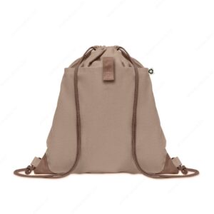 Ruksak s vezicom PANDA BAG pamuk, 220g, smeđi (rope)