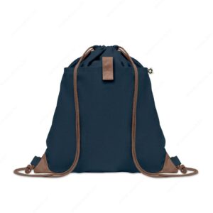 Ruksak s vezicom PANDA BAG pamuk, 220g, plavi (french navy)