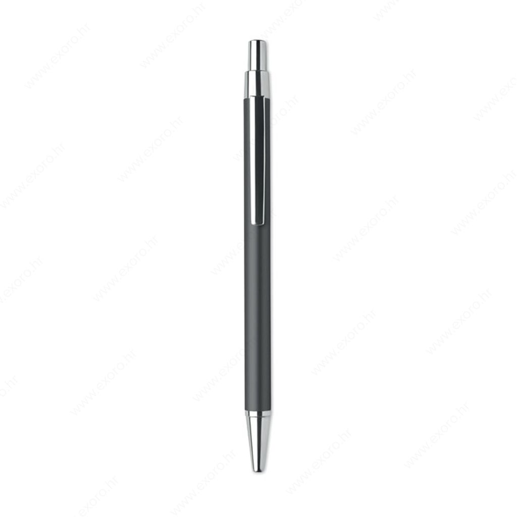 MO6560-18 Olovka kemijska DANA Push button, plavi ispis, aluminijska, titanium